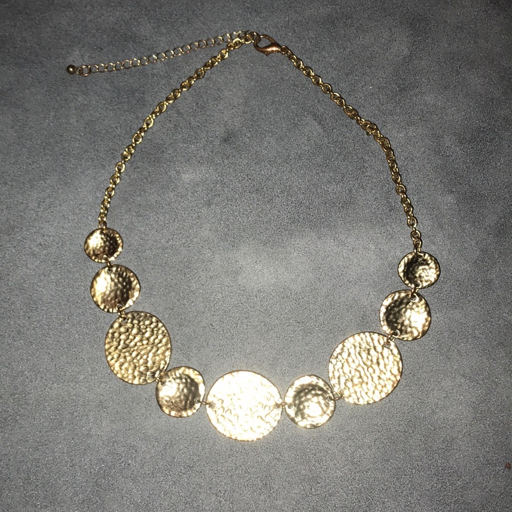 Hammers metal statement necklace